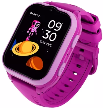 Smartwatch dziecięcy Garett Kids eSIM 4G różowy.  Smartwatch dla dziewczynki, chłopca z whatsapp. Zegarek z GPS dla dziecka. Smartwatch dla dziecka na prezent..webp